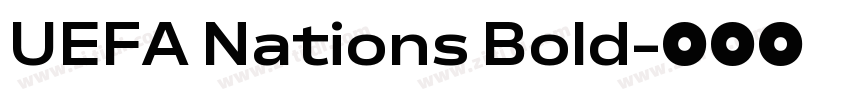 UEFA Nations Bold字体转换